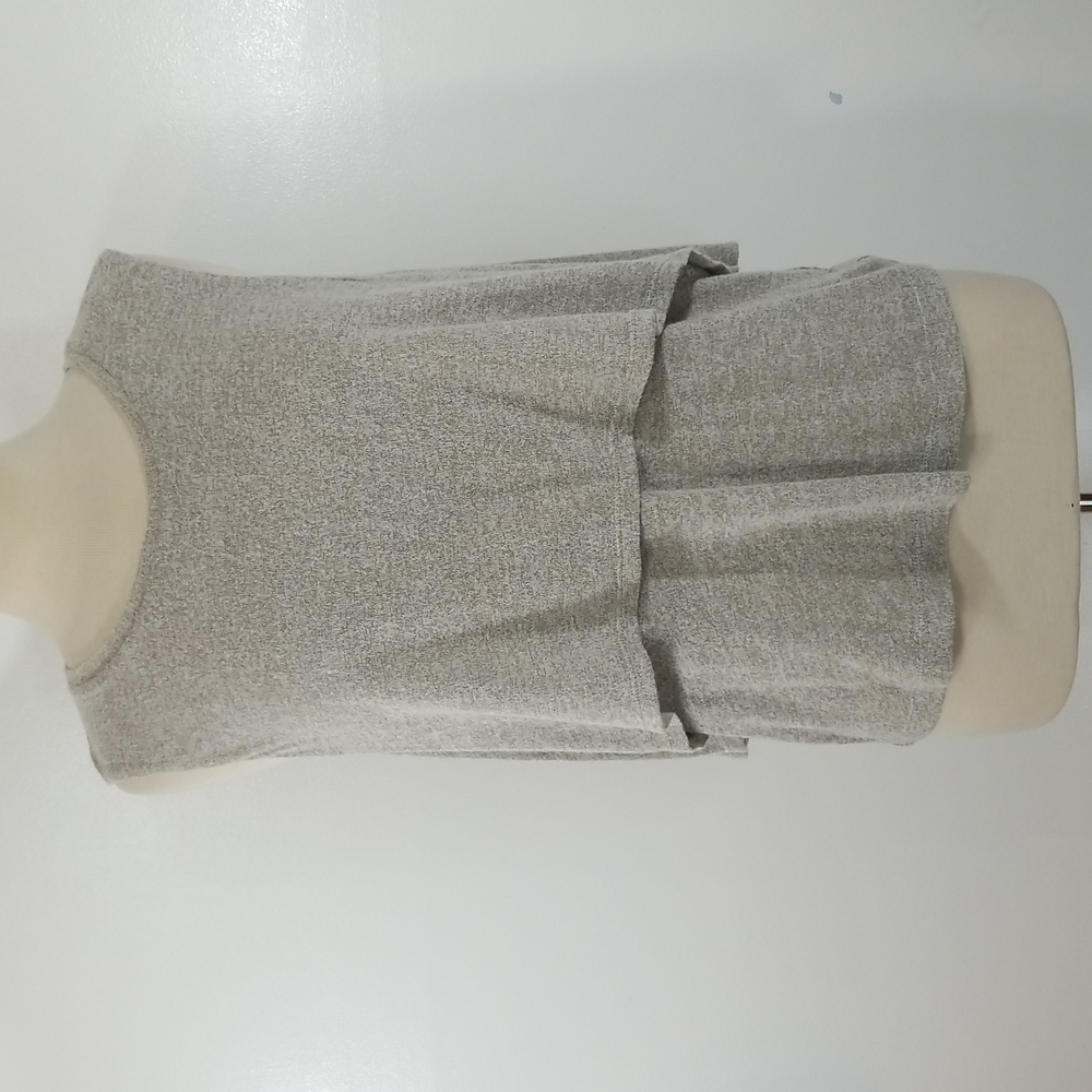 Juicy Couture Knit Layered Cream Tan Sleeveless Top XLarge